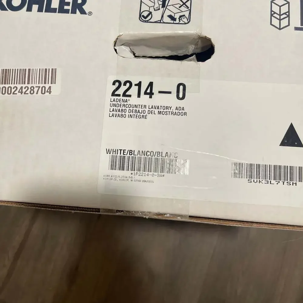 KOHLER K-2214-0 Ladena Undercounter Bathroom Sink, White - Picture 2 of 4